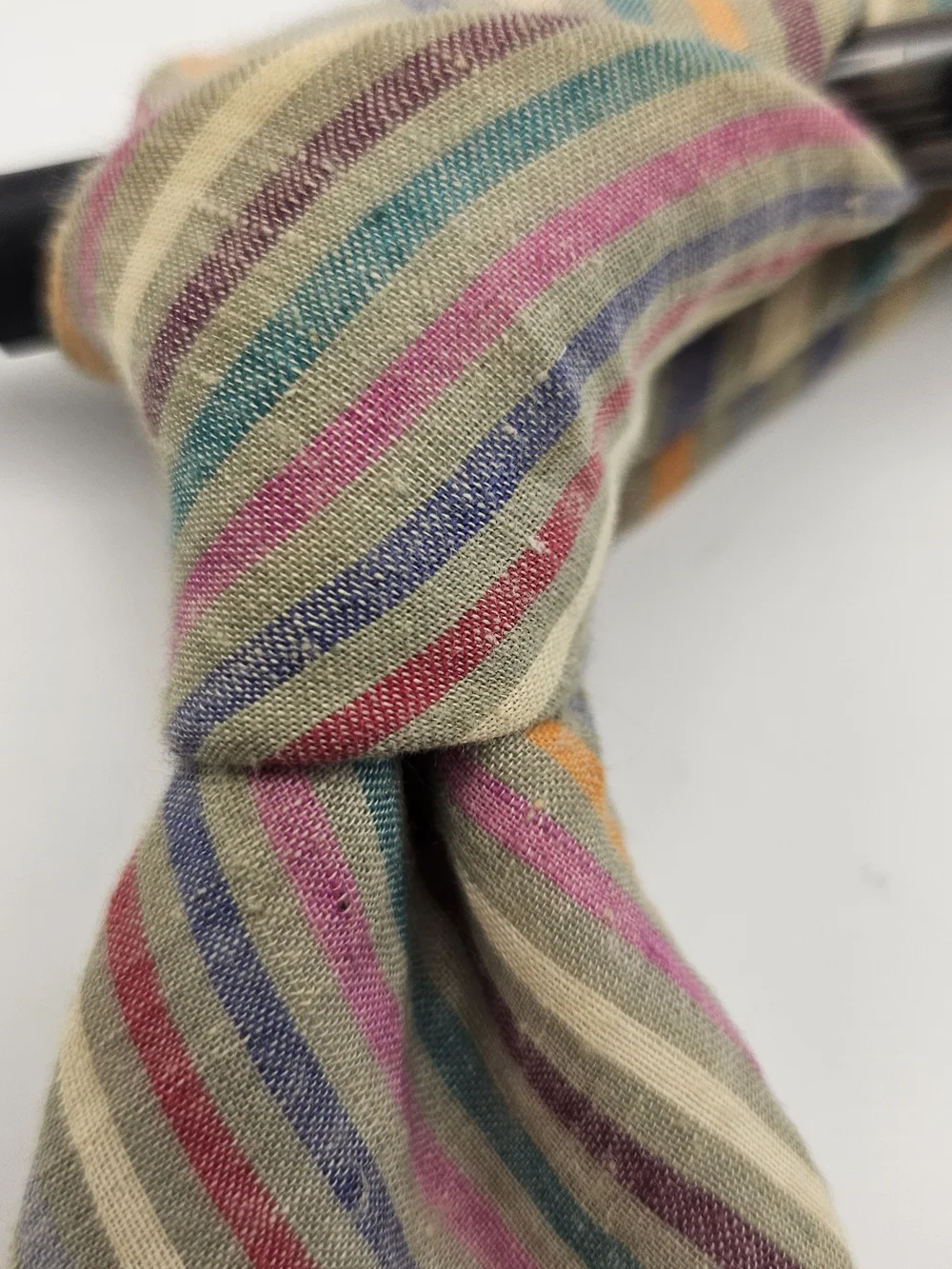 Cotton Striped Pastel Multicolor Men's Tie -By Pen West #4106